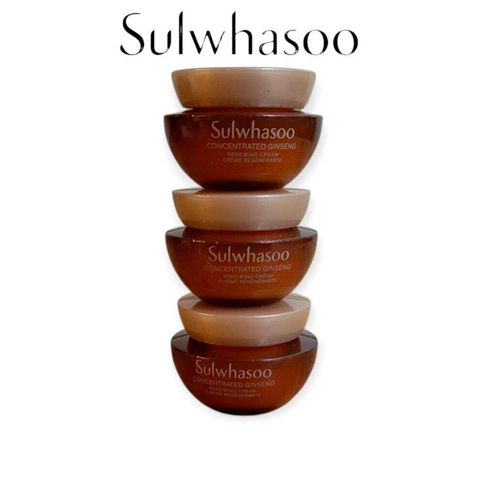 Sulwhasoo Concentrated Ginseng Renewing Cream Travel Size 3 Pack Luxury Skincare